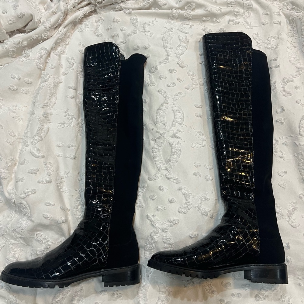 Stuart Weitzman City II Boots in black size 8